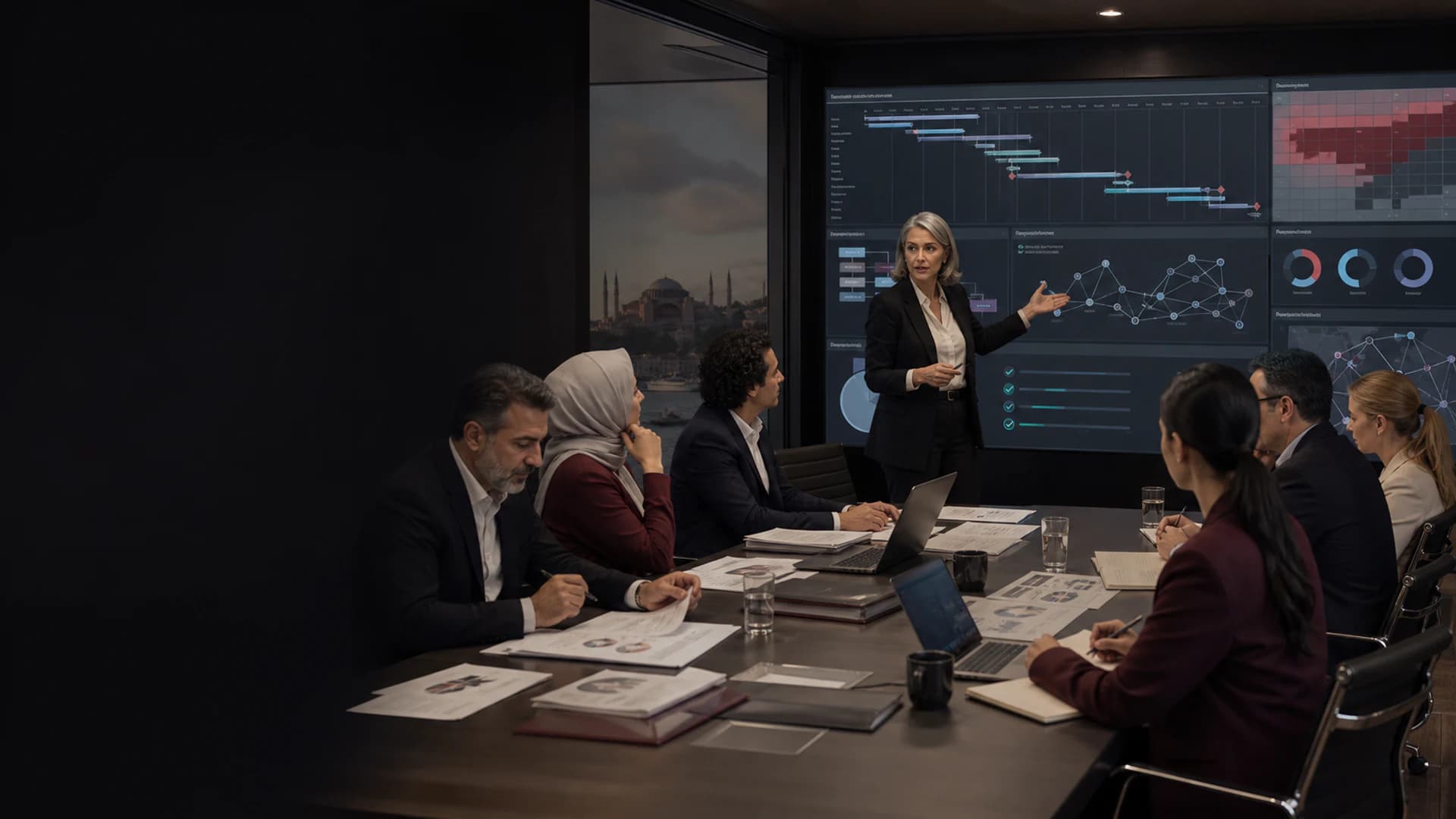 Kritik bir projenin yeniden yürütmeye alındığı proje kontrol ortamı